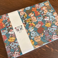 【即日発送】B5見開き御朱印帳  （ターコイズブルー）24山 白和紙
