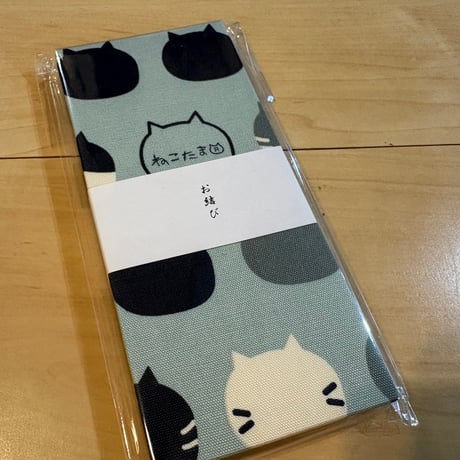 お結び帳　ねこたま🐱🟠　縦18×横8センチ　24山