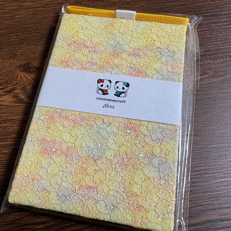 【即日発送】【新商品】キラキラレース＆合皮の通常御朱印帳  24山 バンド付