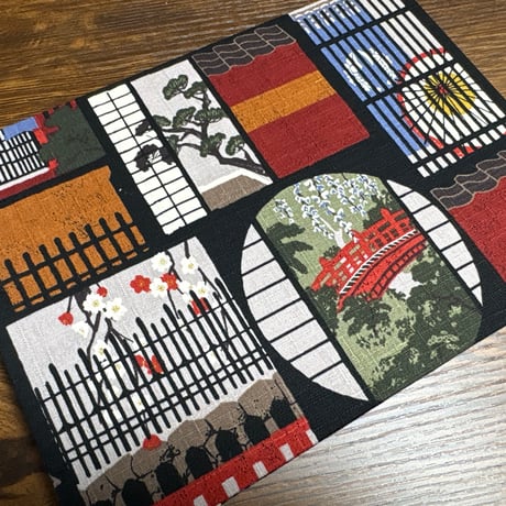 B5見開き御朱印帳  (あか系)24山　neneバンド付き
