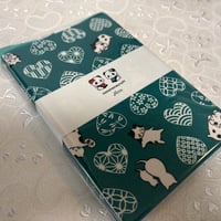 【新作】通常御朱印帳　18× 12㍉　白和紙　24山　バンド付き