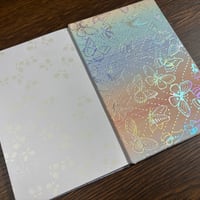 蝶々🦋柄本文 通常御朱印帳【18cm×12cm 】24山 バンド付き