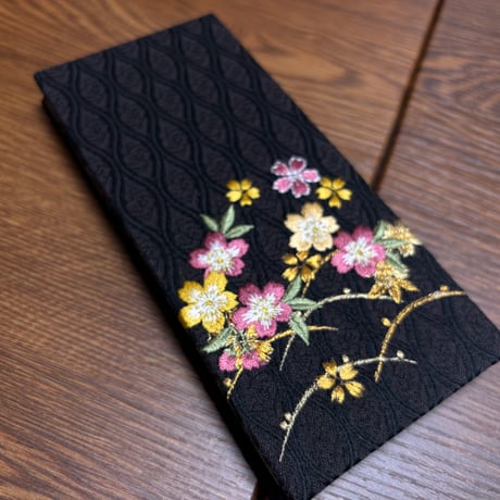 刺繍のお結び帳 縦18cm横cm 24山 きなり和紙