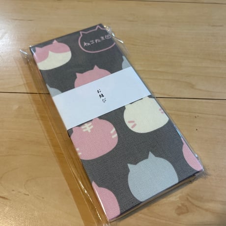 お結び帳　ねこたま🐱🟠　縦18×横8センチ　24山