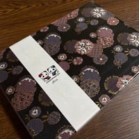 【即日発送】西陣織金襴生地　B5見開き御朱印帳  24 山 バンド付き