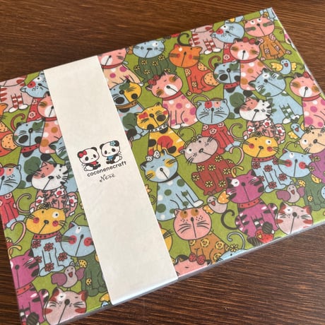 【即日発送】B5見開き御朱印帳 （グリーン）24山  きなり和紙 バンド付き