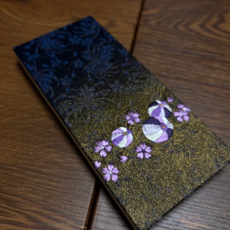 刺繍のお結び帳 縦18cm横cm 24山 きなり和紙