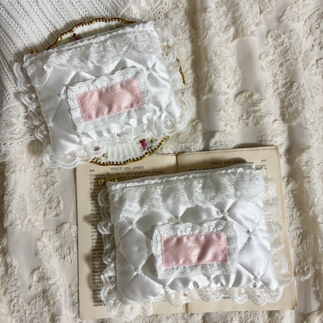 Quilting perl mini pouch