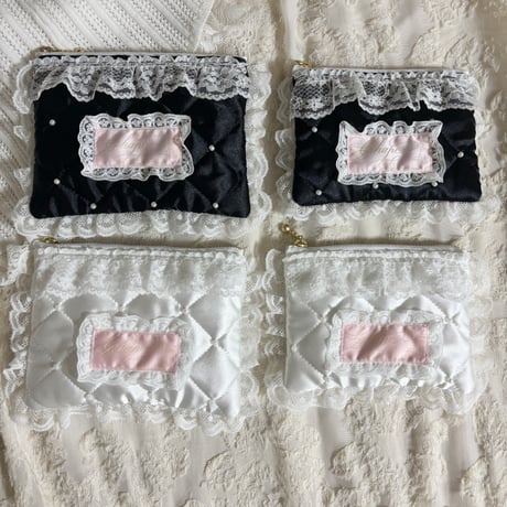 Quilting perl mini pouch