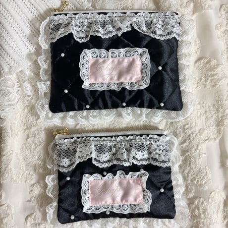 Quilting perl mini pouch
