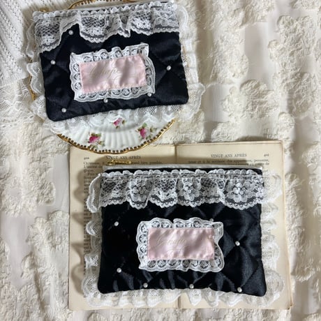 Quilting perl mini pouch