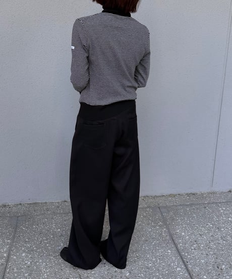 medium wide pants black