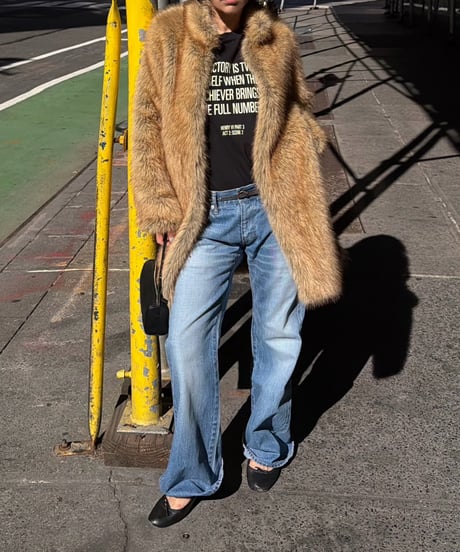 midi faux fur coat