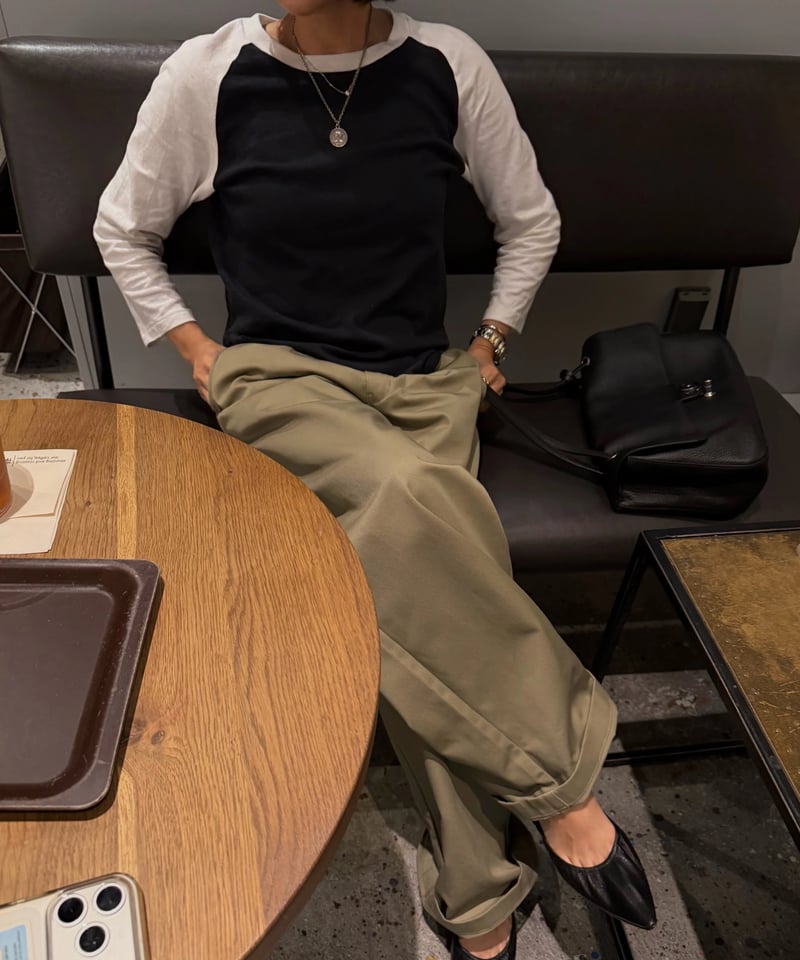 ok.soon×dickies wide chino pants(new beige) | o