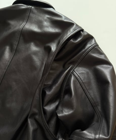 leather blouson