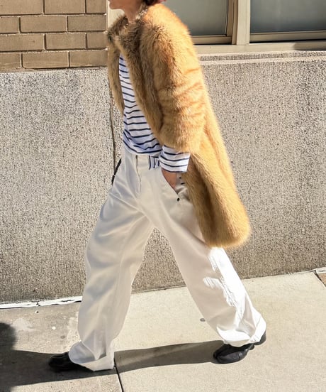 midi faux fur coat