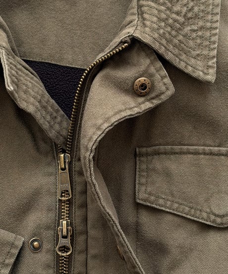 military boa half coat
