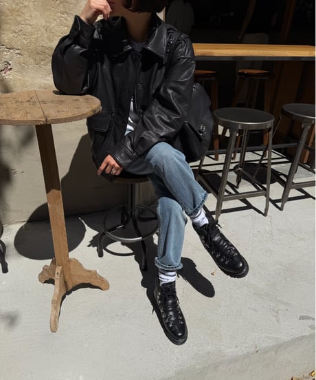 leather blouson