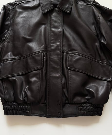leather blouson