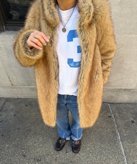 midi faux fur coat