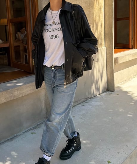 leather blouson
