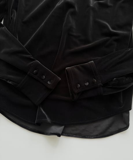 collared velour shirt