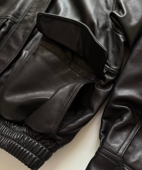 leather blouson