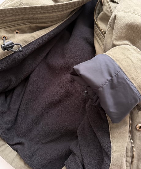 military boa half coat