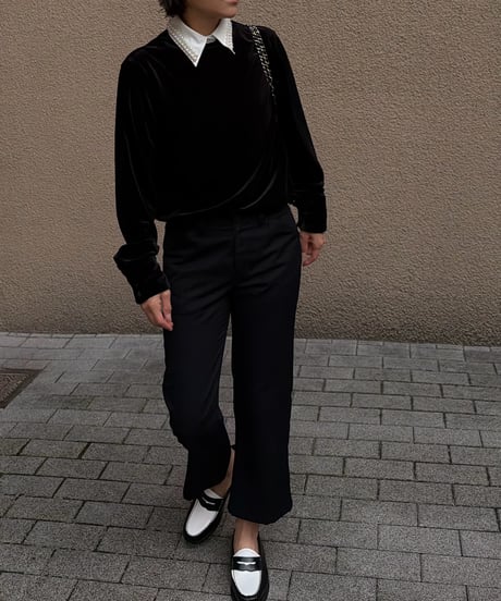 collared velour shirt
