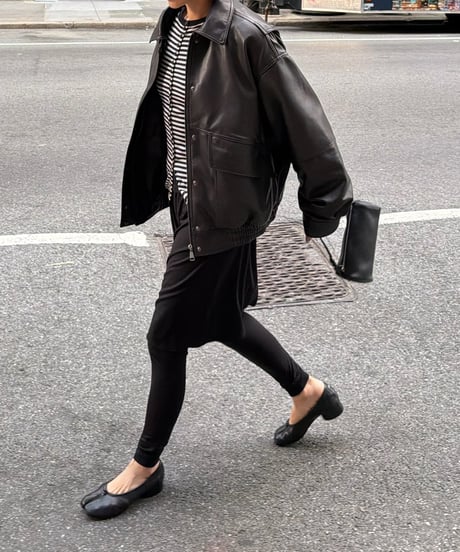 leather blouson