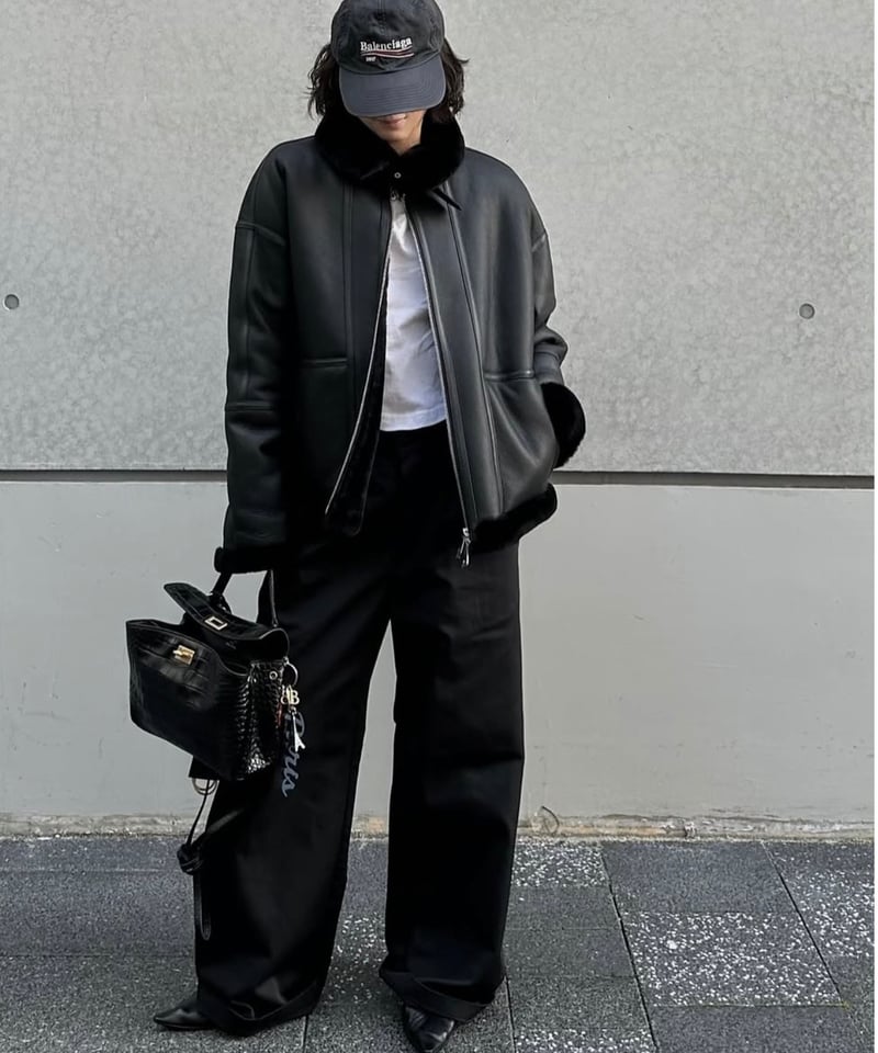 ok.soon×dickies wide chino pants (black) | ok.soon