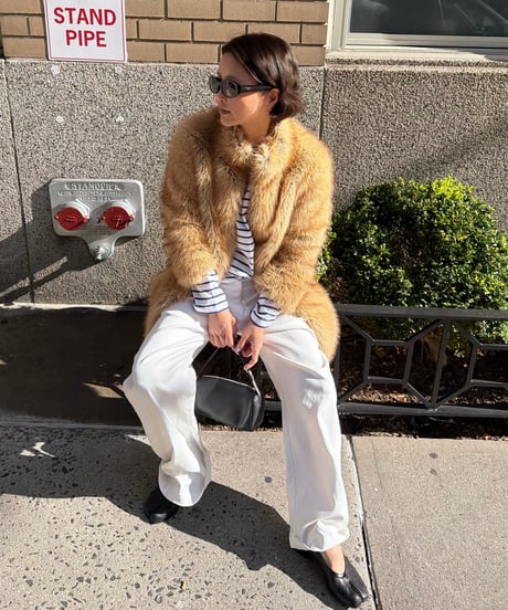 midi faux fur coat