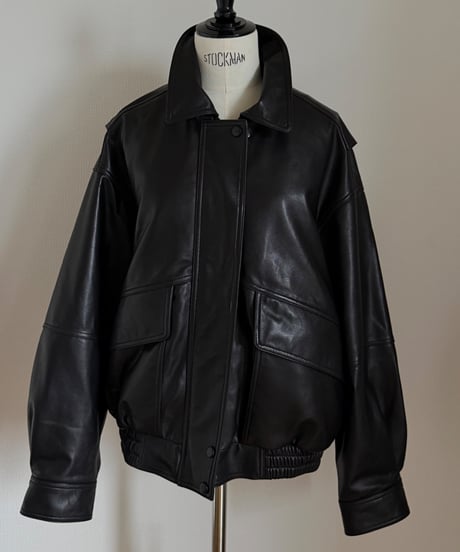 leather blouson