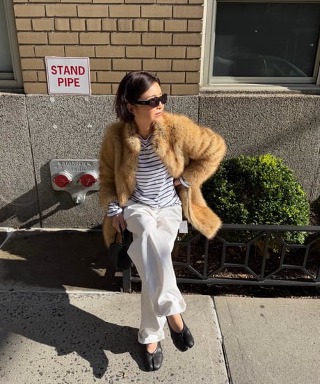 midi faux fur coat