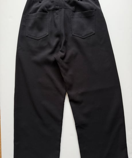 medium wide pants black