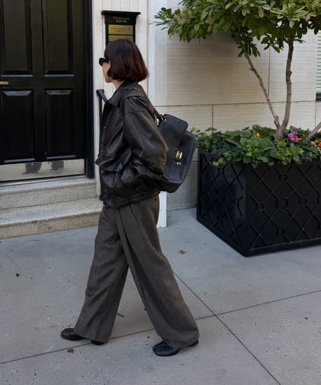 leather blouson