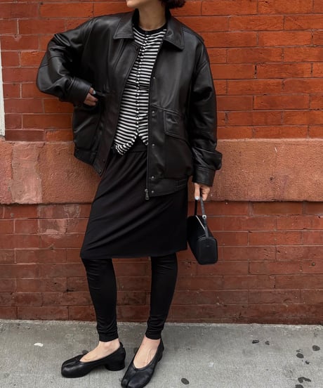 leather blouson