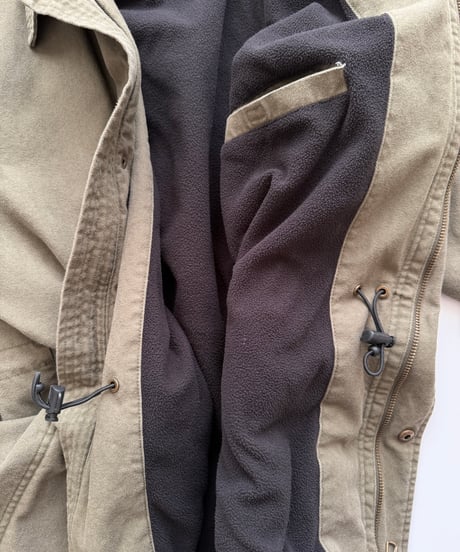 military boa half coat