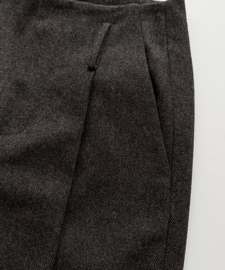 wool tweed wide slacks
