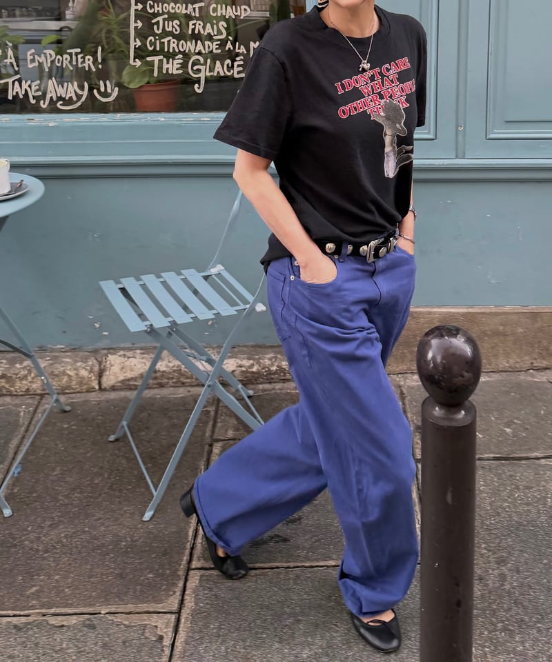 ok.soon オクスン vintage blue cotton pants vintage blue cotton pants ⚠️初回と同じサイズになります | ok.