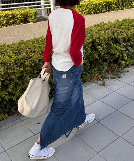 ok.soon×piccadilly OGC DENIM MAXI SKIRT