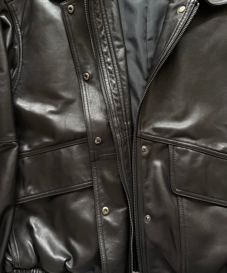 leather blouson