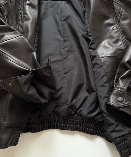 leather blouson