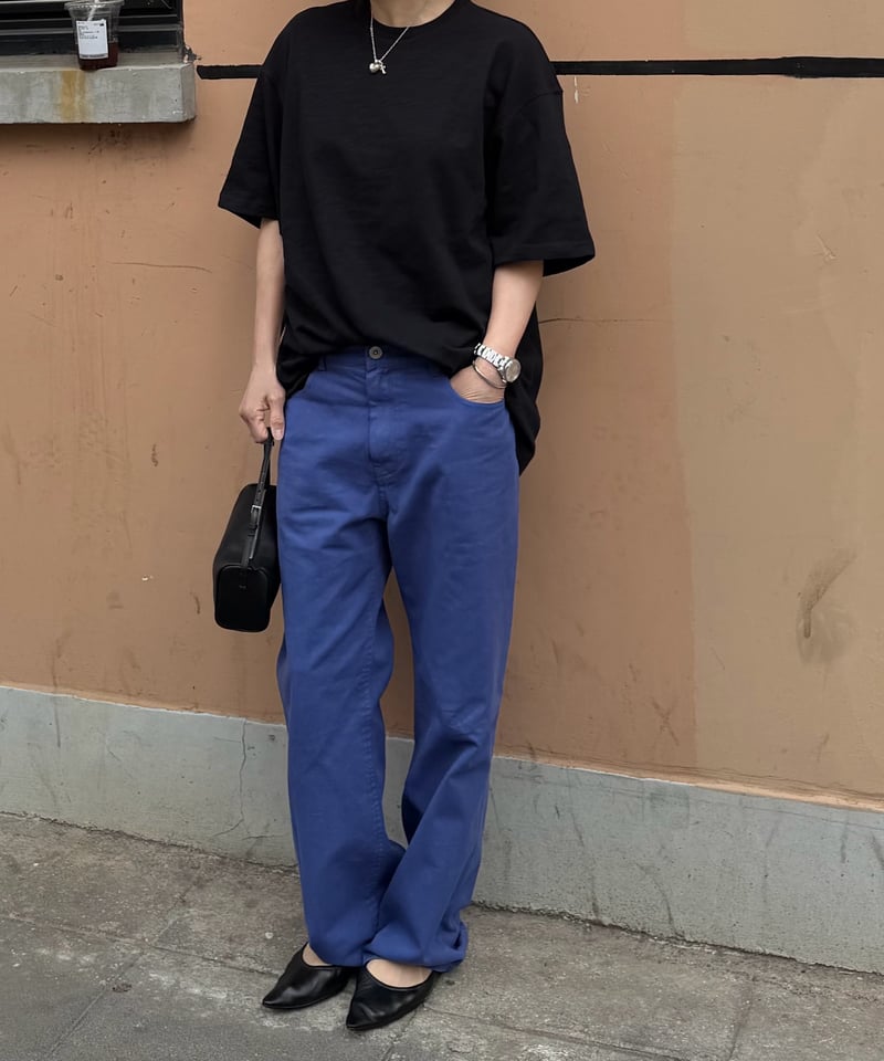 ok.soon オクスン vintage blue cotton pants vintage blue cotton pants ⚠️初回と同じサイズになります | ok.