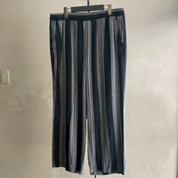 Linen Cotton Stripe Easy Pants [19984]
