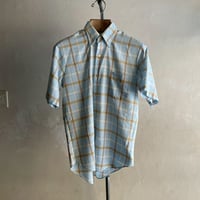 70s Cotton S/S Check B.D. Shirt [19944]