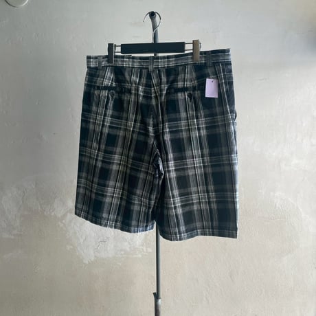 Plaid Pattern Cotton Shorts [19866]