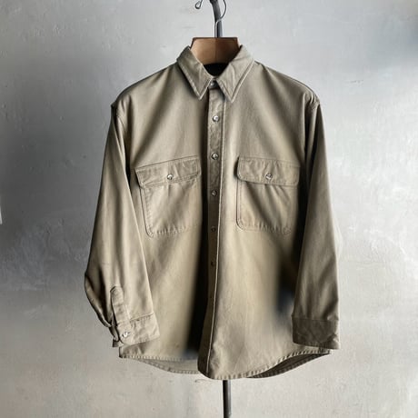 90s St John's Bay Chamois Cloth Shirt [20277]