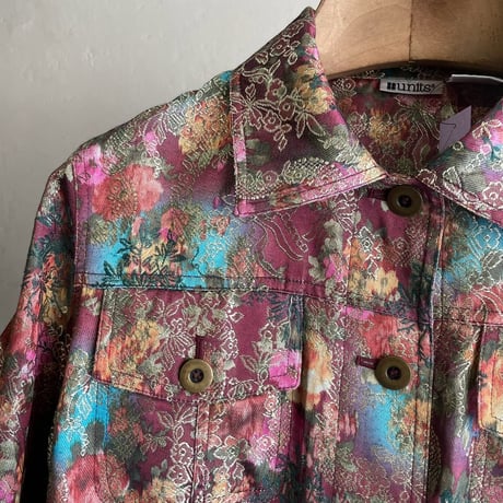 80-90s Units Botanical Tracker Jacket [20229]