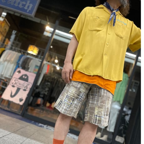 50-60s King Louie S/S Rayon Bowling Shirt [19983]